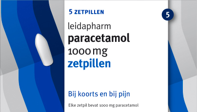 Paracetamol zetpillen 1000mg