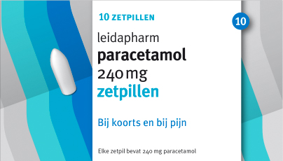 Paracetamol zetpillen 240mg